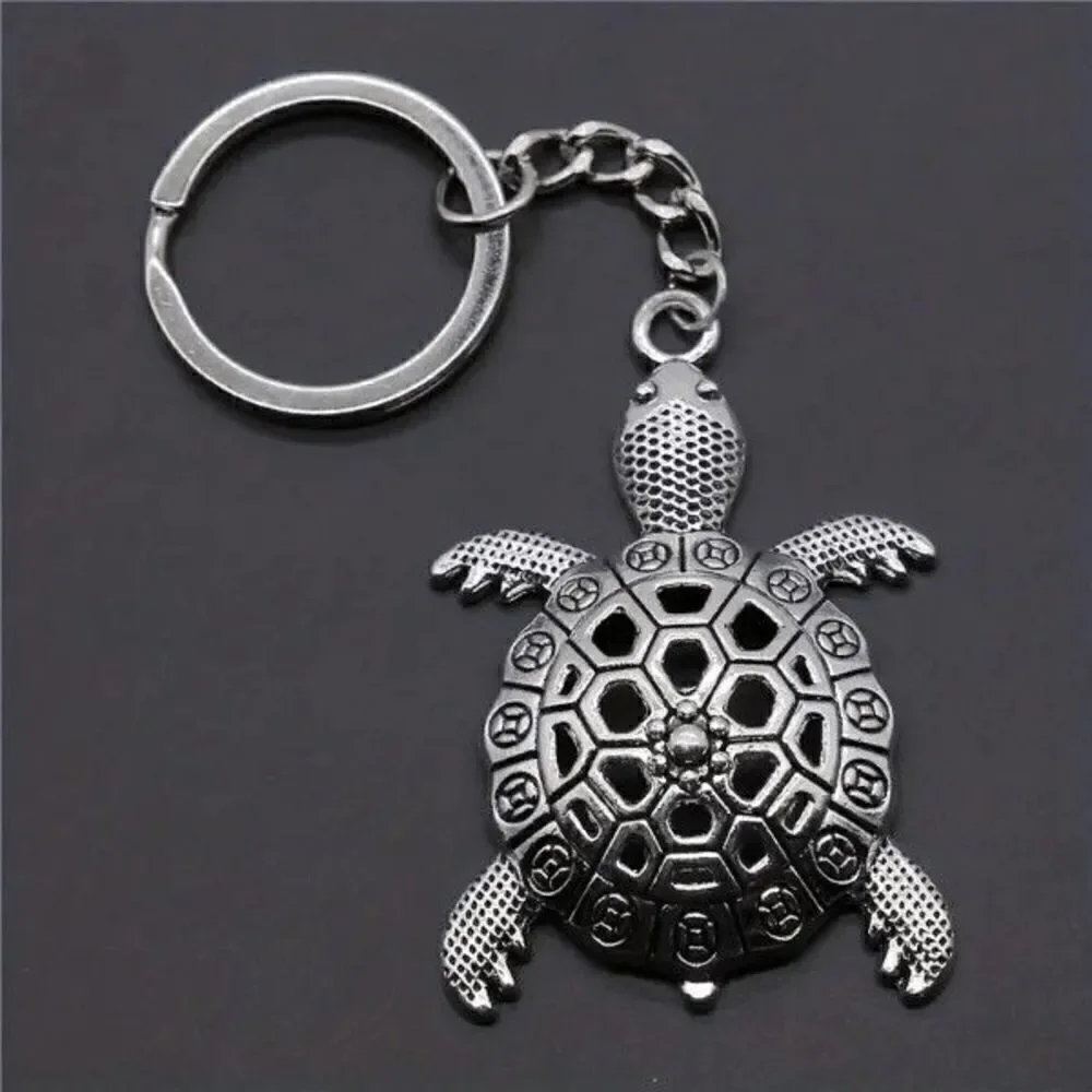 Turtle Stainless Steel Keychain